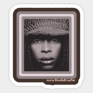 erykah badu vintage Sticker